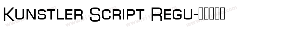 Kunstler Script Regu字体转换